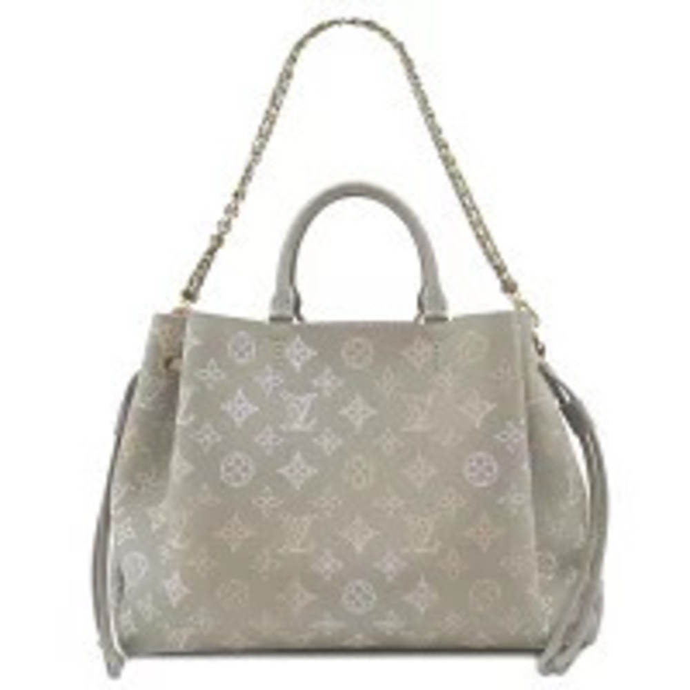Louis Vuitton bag Bella Tote Monogram Mahina gray shoulder Handbag